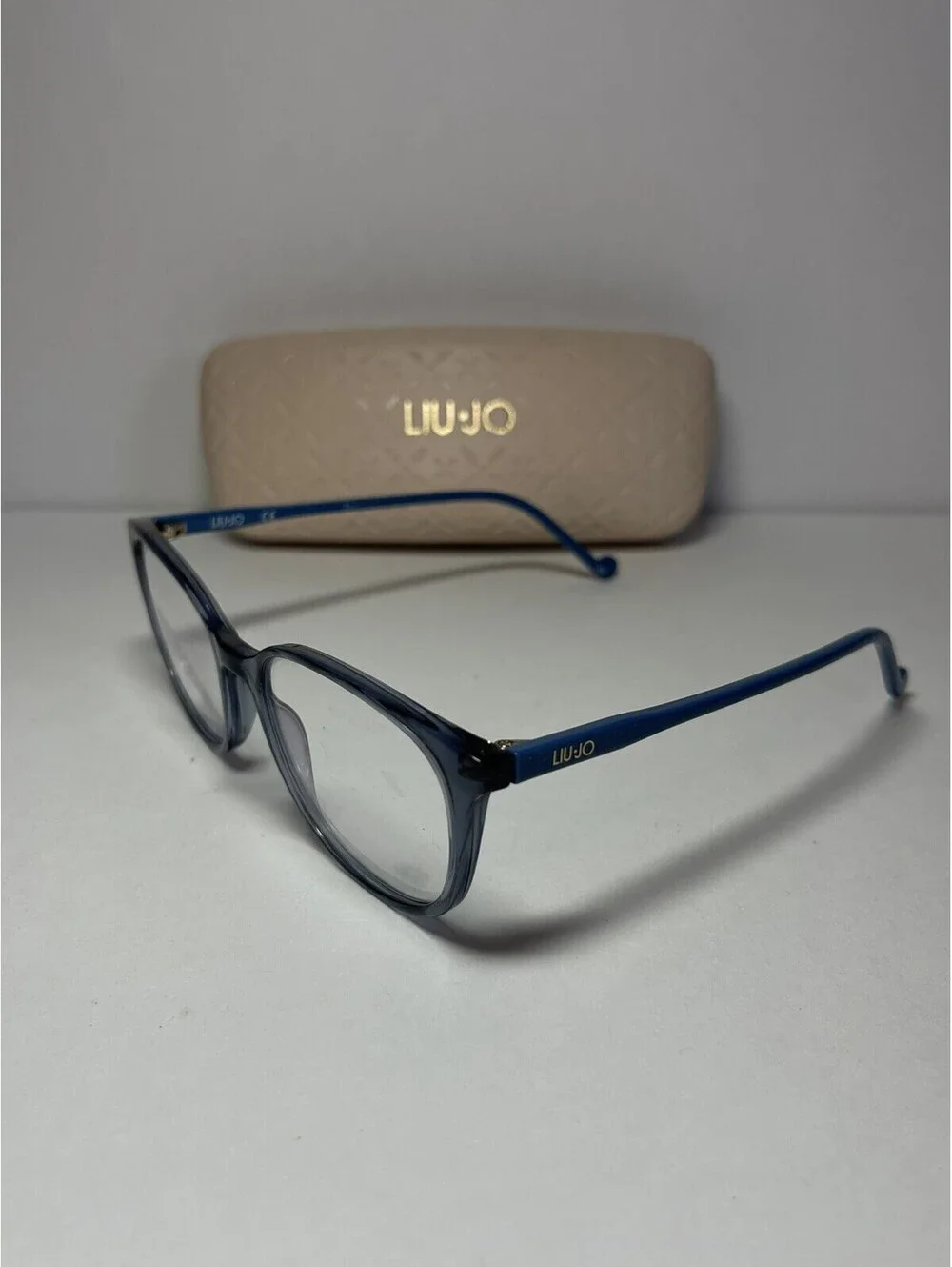 Liu Jo Eyeglasses LJ2715 424 Ebony & Blue L, Size 52-18-140 / With Case